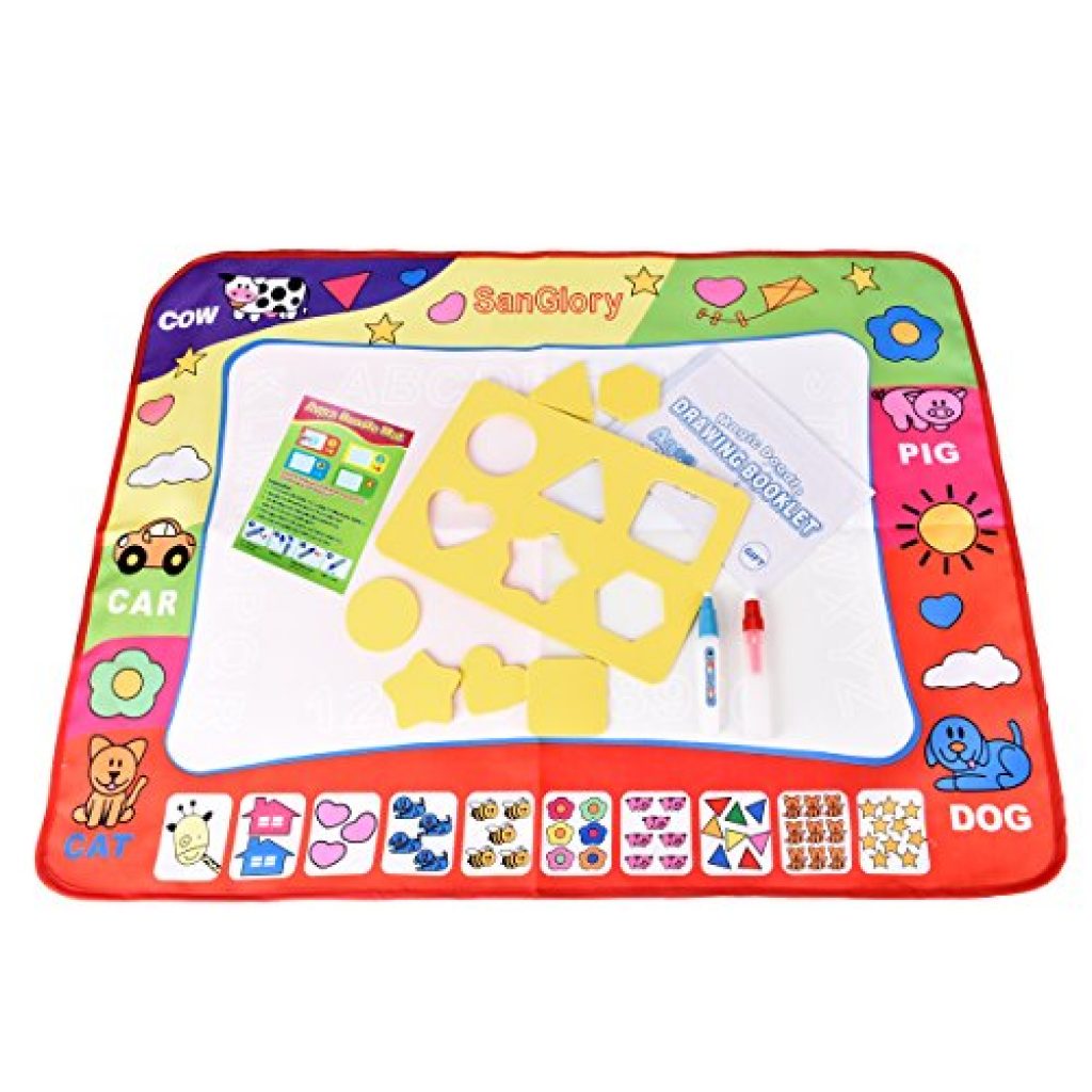 4 Color Aqua Doodle Mat, AsapGot Water Drawing Mat Painting Writing