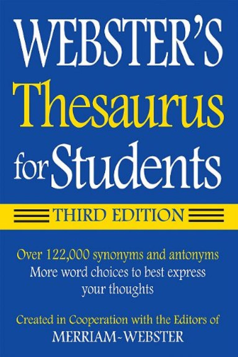 ster’s Thesaurus for Students, Third Edition Get Giant Deals