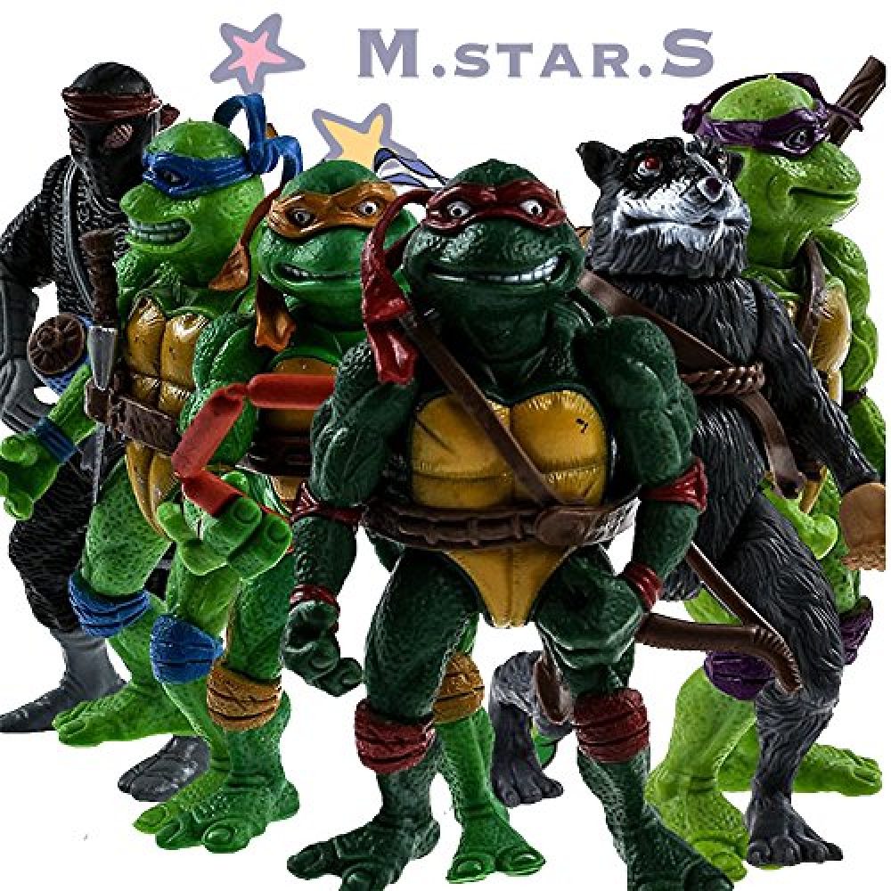 6pcs Teenage Mutant Ninja Turtles Action Figures Classic Collection