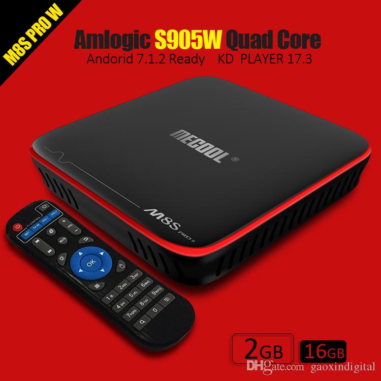 Mecool s905W android tv boxes 2018 best 2gb 16gb iptv box support add ...