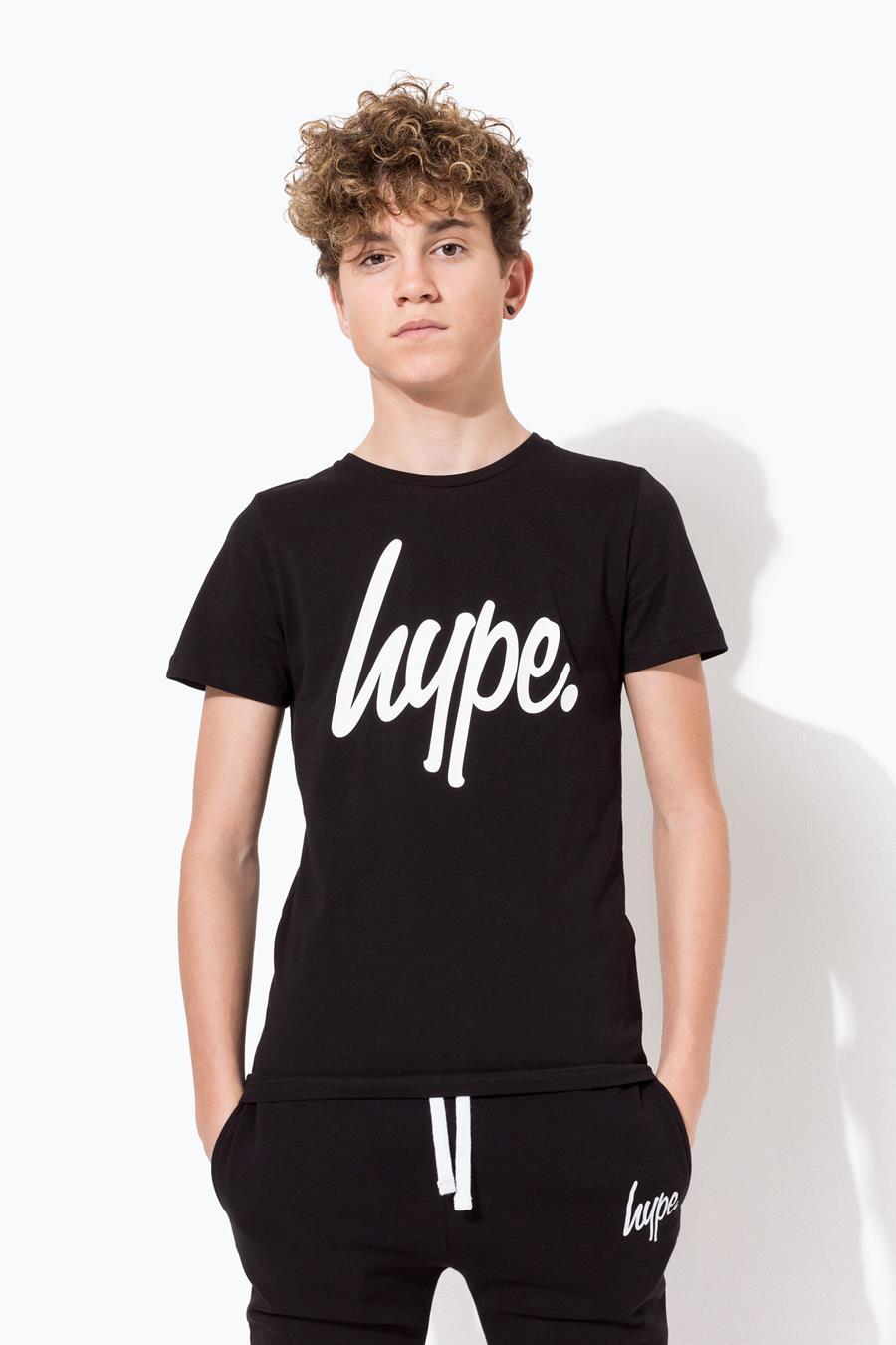 Hype Black Script Kids T-Shirt | Size 14 – Get Giant Deals