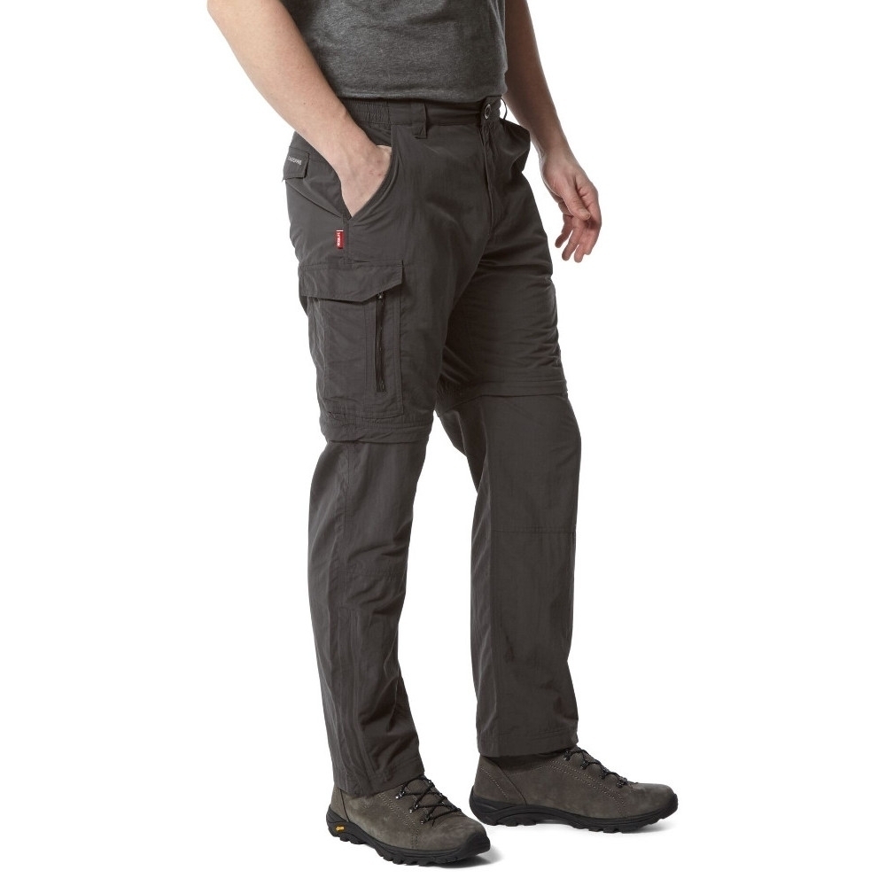 mens walking trousers with zip off legs