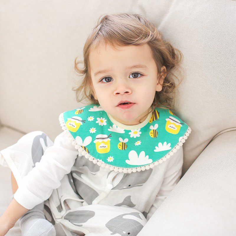 Muslin Tree Softness Rotatable Cartoon Print Bibs – Get Giant Deals