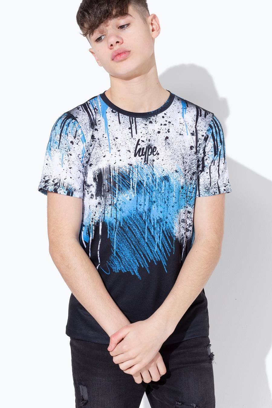 Hype Blue Splash Drips Kids Multi T-Shirt | Size 3/4Y – Get Giant Deals