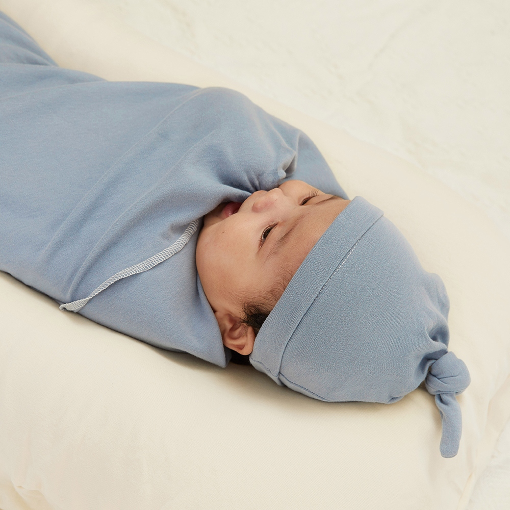 newborn swaddle and headband