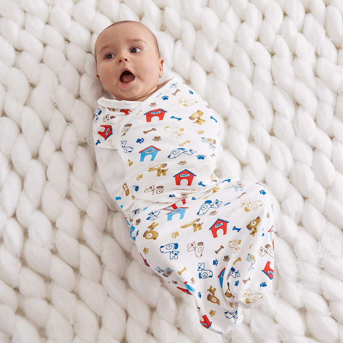 Newborn Baby Cartoon Sleeping Bags 100% Cotton Baby Blanket Swaddling ...