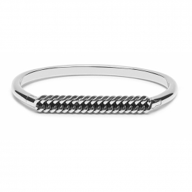 Buddha To Buddha 014 D Refined Chain Silver Bangle