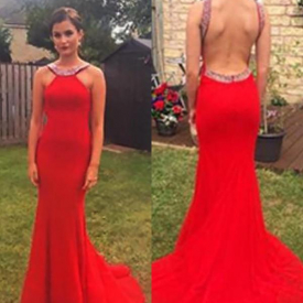 Chicloth Sheath Simple Long Prom Dresses Cheap