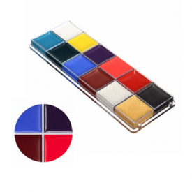 12 Flash Colors Professional DIY Face Body Paint Oil Painting Art Makeup Tool Fancy Party