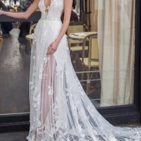 A-Line Romantic Bohemian Wedding Dresses 2020