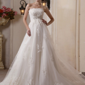 Princess Plus Size A Line Wedding Dresses With Sleeves