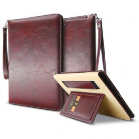 PU Leather Flip Smart Sleep Shockproof Kickstand Case With Strap For iPad Mini 1 2 3