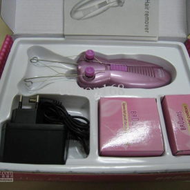 NEW Hair Remover Remove Facial Hair With Pull Face Powder And Cotton Hair Removal tool