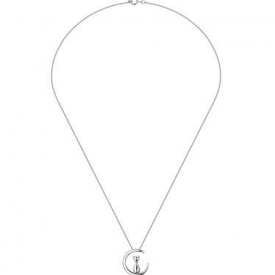 Silver Animal 925 Sterling Silver Feline’s Moonlight Necklace