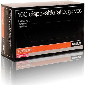 salon services disposable latex gloves pack of 100 – small