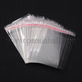 Rectangle Cellophane Bags, Clear, 104x70x0.1mm