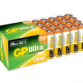 GP Ultra Alkaline AA Batteries LR6 MN1500 – Extra Value Bulk 40 Pack