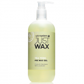 just wax tea tree pre wax cleansing gel 500ml