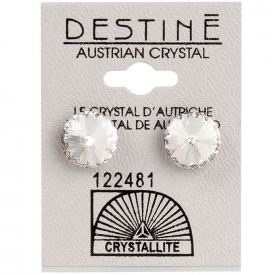 crystallite extra large rivoli ear studs 11mm