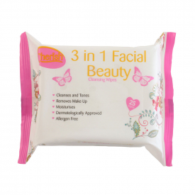 Cherish 3-in-1 Facial Cleansing Wipes Pack of 25