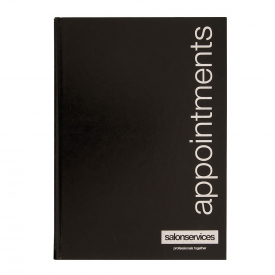 Salon Services Six Assistant Appointment Book Black