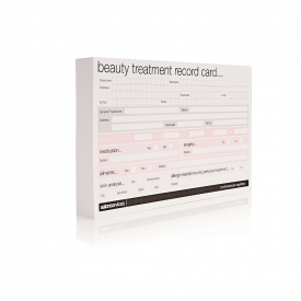 Salon Services Beauty Record Card 100 Pack