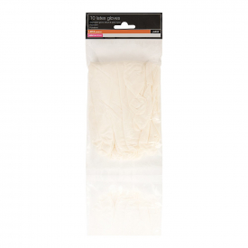Salon Services Clear Latex Gloves Pack of 10 – Large