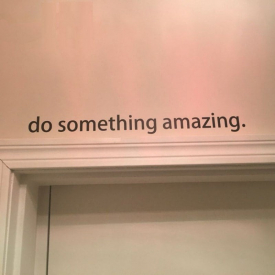 Inspirational Quote Decal Do Something Amazing Over The Door Vinyl Wall Decal Sticker Art