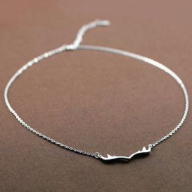 Fresh Style Solid Color Antler Women s Necklace