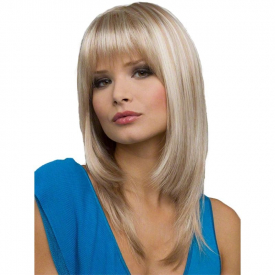 Gradient Ramp Slim Face Long Wig