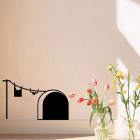 New Cute Cartoon Mouse Home Sticker Wall Decor Mouse Hole Children Decor Vinyl Decal