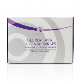 S Professional Gel Remover Foil Nail Wraps Pack of 100