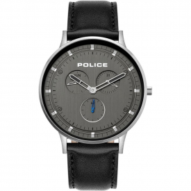 Police 15968JS-39 Berkeley Black Leather Wristwatch