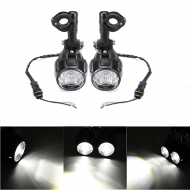 2pcs Spot LED Auxiliary Fog Light Driving Lamp Motorcycle For BMW R1200GS F800GS