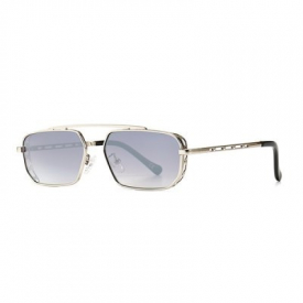 Metal Bar Narrow Irregular Sunglasses