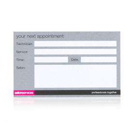 Salon Services Appointment Cards Beauty – Pack of 100