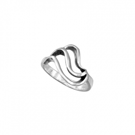 Stylish and Simple Wild Wave Shape Openwork Ring