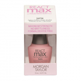 Morgan Taylor REACTmax Nail Strengthener + Extended Wear Base Coat – Satin