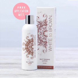 WHITE to BROWN Self Tanning Lotion Dark 250ml