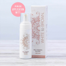 WHITE to BROWN Self Tanning Mousse Medium 150ml
