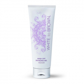 WHITE to BROWN Wash Off Bronzing Gel Medium 125ml