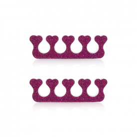 salon services glitter toe seperators pink, pink glitter, each