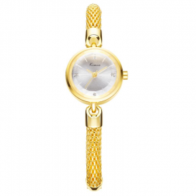 KIMIO KW6128S Fashion Women Quartz Watch Elegant Columnar Strap Ladies Dress Watch