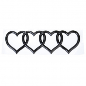 Modified Tail Car Love Label Heart-shaped Label Car Decoration Car Stickers