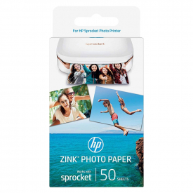 HP ZINK Photo Paper for HP Sprocket Mini Printer Size 2″ x 3″ Sticky Backed – 50 Sheet Pack