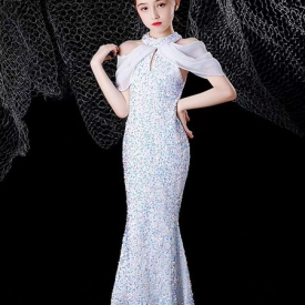 2022 Vintage Flower Girls' Dresses Baby Infant Toddler Baptism Clothes Satin Ball Gowns Birthday Party Dress Custom Made off shoulder sequined mermaid dress