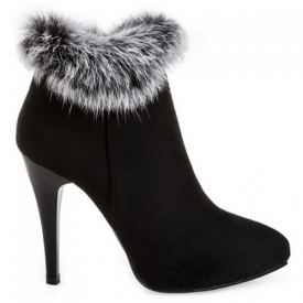 Stiletto Heel Pointed Toe Suede Ankle Boots