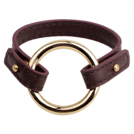 Faux Leather Circle Bracelet