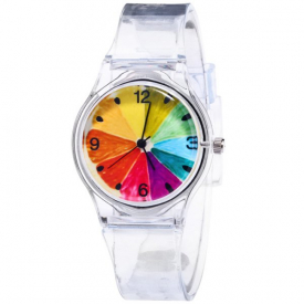 Silicone Strap Fruit Face Quartz Watch