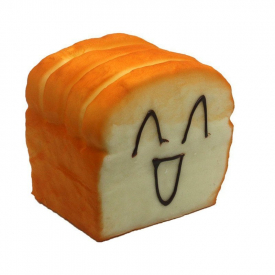 Square Toast Squishy Toy PU Foam Mobile Phone Holder Stress Relief Product Relaxation Gift